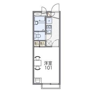 1K Apartment in Higashishimmachi - Matsubara-shi Floorplan