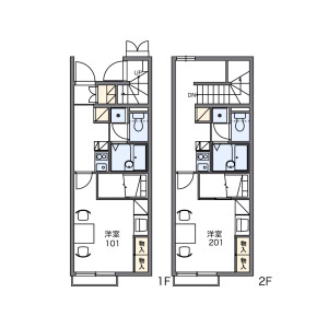 1K Apartment in Matsuhamacho - Fukuyama-shi Floorplan