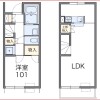 1LDK Apartment to Rent in Inuyama-shi Floorplan