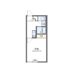 1K Apartment in Washibetsucho - Noboribetsu-shi Floorplan