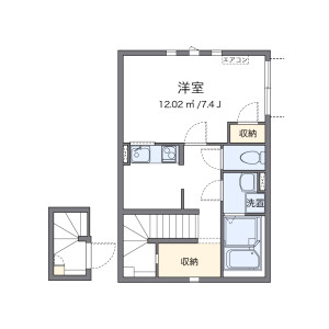 1K Apartment in Futabacho - Itabashi-ku Floorplan