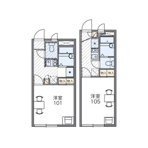 1K Apartment in Tano - Amagasaki-shi Floorplan