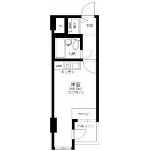 1R Mansion in Minamimagome - Ota-ku Floorplan