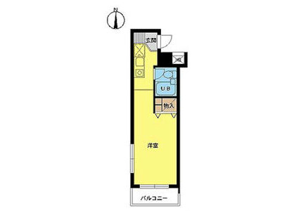1R Apartment to Rent in Suginami-ku Floorplan