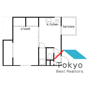1DK Mansion in Okubo - Shinjuku-ku Floorplan
