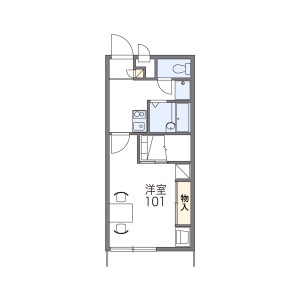 1K Apartment in Toyoba - Nishikasugai-gun Toyoyama-cho Floorplan