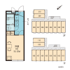 1K Apartment to Rent in Niiza-shi Floorplan
