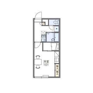 1K Apartment in Misono 1-jo - Iwamizawa-shi Floorplan