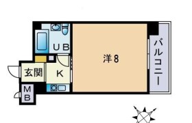 1R Mansion in Sakurazaka - Fukuoka-shi Chuo-ku