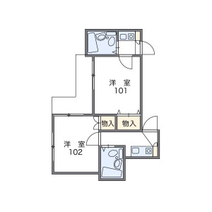 1K Apartment in Nishisugamo - Toshima-ku Floorplan