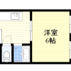 1DK Apartment to Rent in Osaka-shi Abeno-ku Floorplan