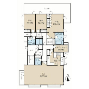 3SLDK Mansion in Higashigotanda - Shinagawa-ku Floorplan