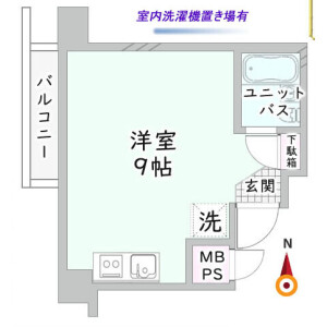 1R Mansion in Zoshigaya - Toshima-ku Floorplan