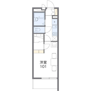1K Mansion in Goi - Ichihara-shi Floorplan