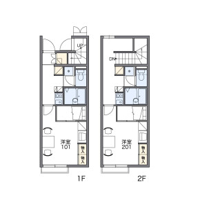 1K Apartment in Yamashitacho - Ashikaga-shi Floorplan