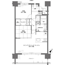 2LDK {building type} in Higashikaigancho - Atami-shi Floorplan
