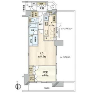 1LDK {building type} in Tarumachi - Yokohama-shi Kohoku-ku Floorplan
