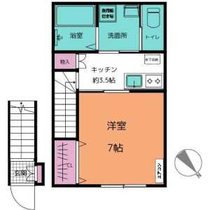 1K Apartment in Hakusan(2-5-chome) - Bunkyo-ku Floorplan
