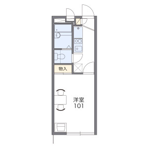 1K Apartment in Haijimacho - Akishima-shi Floorplan