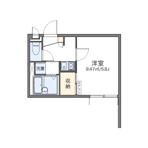 1K Apartment in Kidocho - Hamamatsu-shi Naka-ku Floorplan