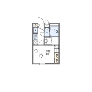 1K Apartment in Minaminagareyama - Nagareyama-shi Floorplan