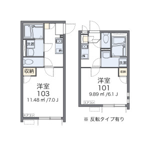 1K Apartment in Hachimanyama - Setagaya-ku Floorplan
