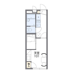1K Apartment in Shintakane - Funabashi-shi Floorplan