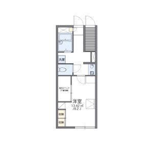 1K Apartment in Fuchigami - Akiruno-shi Floorplan