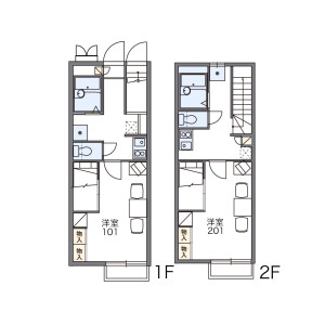 1K Apartment in Imaisecho umayose(funairi) - Ichinomiya-shi Floorplan