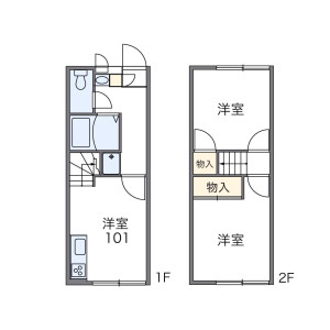 2DK Mansion in Oyamadai - Setagaya-ku Floorplan