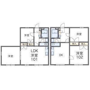 2DK Mansion in Kamishinozaki - Edogawa-ku Floorplan