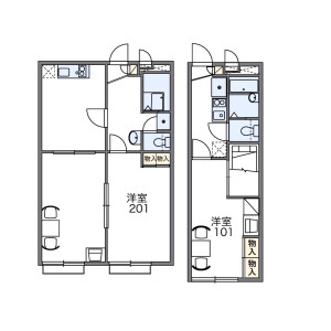 2DK Apartment in Minamishitauramachi kamimiyada - Miura-shi Floorplan