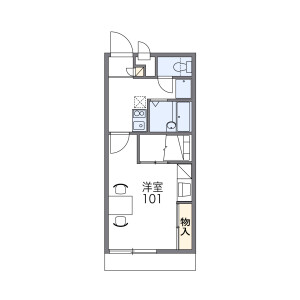 1K Mansion in Higashiidodocho - Tenri-shi Floorplan