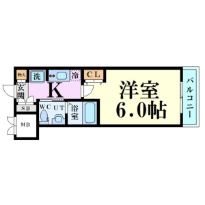 1K Mansion in Higashinakajima - Osaka-shi Higashiyodogawa-ku Floorplan