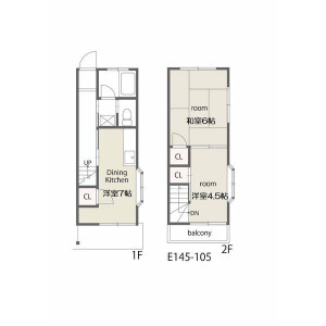 2DK Apartment in Minatoshinden - Ichikawa-shi Floorplan