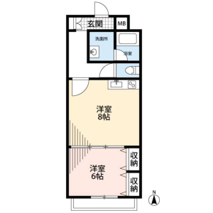 1DK Mansion in Uguisudanicho - Shibuya-ku Floorplan