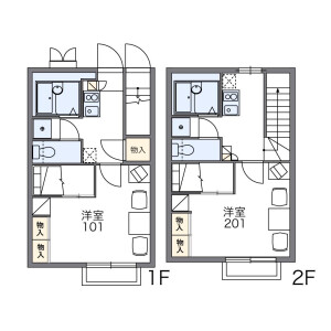1K Apartment in Tamacho - Fuchu-shi Floorplan
