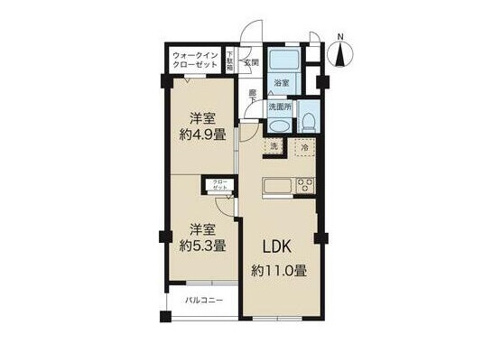 2LDK Apartment to Buy in Yokohama-shi Asahi-ku Floorplan