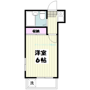 1K Apartment in Kandaiji - Yokohama-shi Kanagawa-ku Floorplan