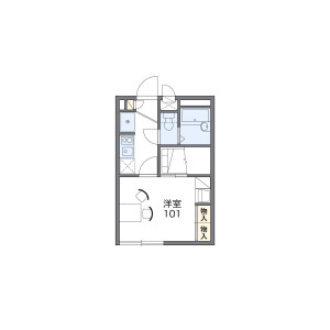 1K 아파트 in Tajima - Saitama-shi Sakura-ku Floorplan