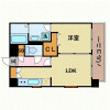 1LDK Apartment to Rent in Fukuoka-shi Hakata-ku Floorplan