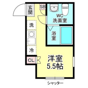 1R Apartment in Shirahata minamicho - Yokohama-shi Kanagawa-ku Floorplan