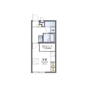 1K Apartment in Wataricho - Mito-shi Floorplan