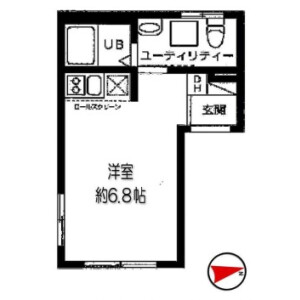 1R Mansion in Nishiasakusa - Taito-ku Floorplan