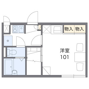 1K Apartment in Hachioji - Saitama-shi Chuo-ku Floorplan