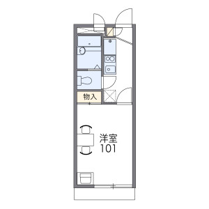 1K Mansion in Imagumano minamihiyoshicho - Kyoto-shi Higashiyama-ku Floorplan