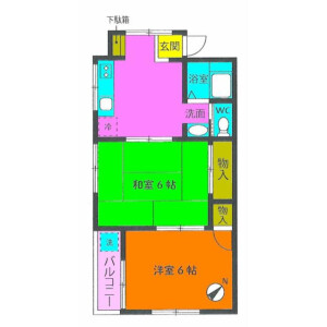 2DK 아파트 in Akatsuka - Itabashi-ku Floorplan