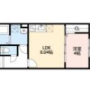 1LDK Apartment to Rent in Osaka-shi Higashinari-ku Floorplan