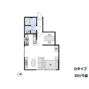 1LDK Mansion in Tenjincho - Shinjuku-ku Floorplan
