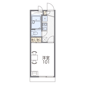 1K Apartment in Kashin - Kaizuka-shi Floorplan